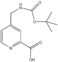 4-[(叔丁氧基甲酰)甲基]吡啶二羧酸结构式