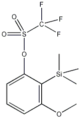 3-甲氧基-2-(三甲基硅基)三氟甲磺酸苯酯结构式