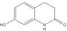 7-羟基-3,4-二氢-2(1H)-喹啉酮结构式