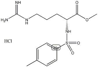 N-α-甲苯磺酰-L-精氨酸甲酯盐酸盐结构式
