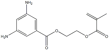 2-(Methacryloyloxy)ethyl 3,5-diaminobenzoate结构式