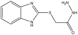 2-(苯并咪唑基硫代)乙酸肼结构式