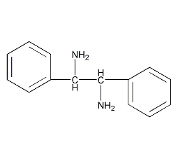 (1S,2S)-(+)-1,2-二苯基-1,2-乙烷二胺结构式