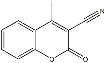 3-氰基-4-甲基香豆素结构式