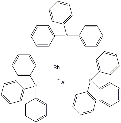 三(三苯基膦)溴化铑结构式
