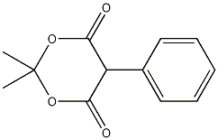 2,2-二甲基-5-苯基-1,3-二恶烷-4,6二酮结构式