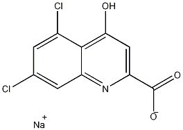 5,7-二氯犬尿喹啉酸结构式