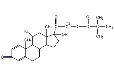 泼尼松龙戊酸酯结构式