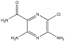 6-氯-3,5-二氨基-2-吡嗪甲酰胺结构式