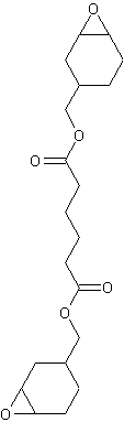 二(3,4-环氧环己基甲基)己二酸结构式