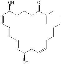 白三烯B4二甲基酰胺结构式
