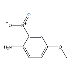 4-氨基-3-硝基苯甲醚结构式