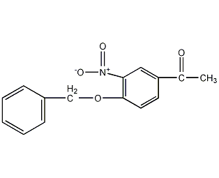 4-苄氧基-3-硝基苯乙酮结构式
