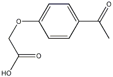 4-乙酰苯氧基乙酸结构式