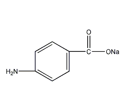 4-氨基苯甲酸钠结构式