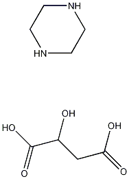 哌嗪DL-苹果酸盐结构式