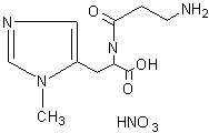 L-鹅肌肽硝酸盐结构式