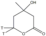 (±)-甲羟戊酸内酯结构式