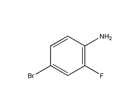 4-溴-2-氟苯胺结构式