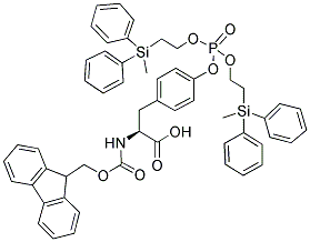 Fmoc-tyr(po3(mdpse)2)-OH结构式