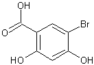 5-溴-2,4-二羟苯甲酸结构式