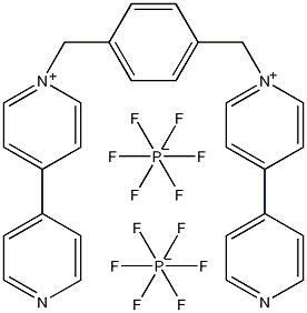 1,1'-(1,4-次苯基双亚甲基)双六氟磷酸双吡啶盐结构式