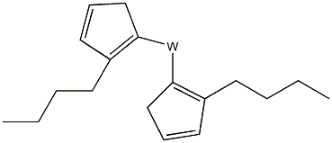 二(丁基环戊基)二溴化钨(IV)结构式
