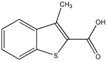 3-甲基苯并噻吩-2-羧酸结构式