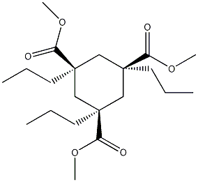 三甲基顺,顺-1,3,5-三丙基-1,3,5-环氧己烷三羧酸结构式