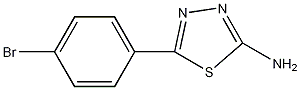 2-氨基-5-(4-溴苯基)-1,3,4-噻二唑结构式