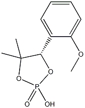 (S)-(−)-2-羟基-4-(2-甲氧苯基)-5,5-二甲基-1,3,2-二噁磷己环2-氧化物结构式