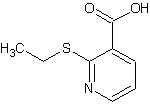 2-(乙基硫代)烟酸结构式