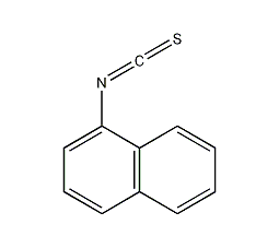 1-萘基异硫氰酸酯结构式