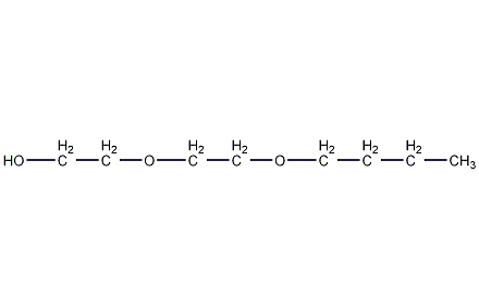 2-(2-丁氧基乙氧基)乙醇结构式