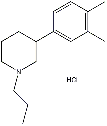 3-(3,4-二甲苯基)-1-丙基-哌啶盐酸盐结构式