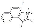 1,1,2,3-四甲基-1H-苯并[e]吲哚鎓碘化物结构式