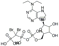 6-N,N-Diethyl-β-γ-dibromomethylene-D-adenosine-5'-triphosphate trisodium salt hydrate