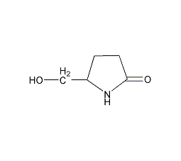 (S)-5-(羟甲基)-2-吡咯酮结构式