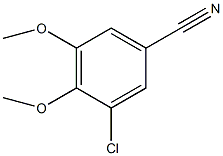 3-氯-4,5-二甲氧基苯甲腈结构式