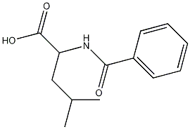 苯甲酰-DL-亮氨酸结构式