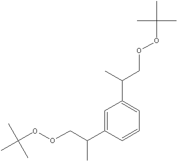 二(叔丁基过氧化异丙基)苯结构式