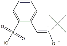 N-叔丁基-α-(2-磺苯基)硝酮钠盐结构式