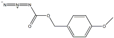 4-甲氧基苄氧基羰酰叠氮物结构式