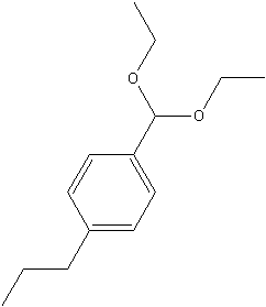 4-丙基苯甲醛二乙缩醛结构式