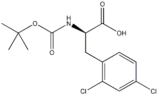 Boc-L-2,4-二氯苯丙氨酸结构式