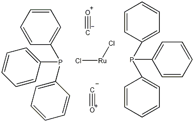 二氯二羧酸双(三苯基膦基)铷(Ⅱ)结构式
