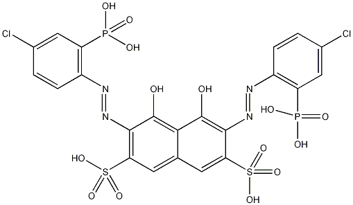 偶氮氯膦Ⅲ结构式