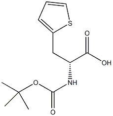 丁氧羰基-3-(2-噻唑基0-D-苯丙酸结构式