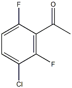 3-氯-2,6-二氟苯乙酮结构式