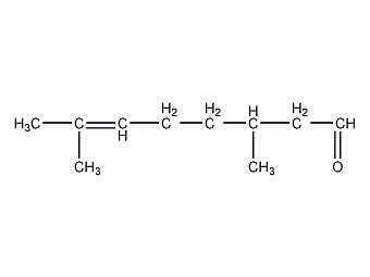 citronellal 首页 化学品 香茅醛 物竞编号 02sx 分子式 c10h18o 分子